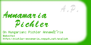 annamaria pichler business card